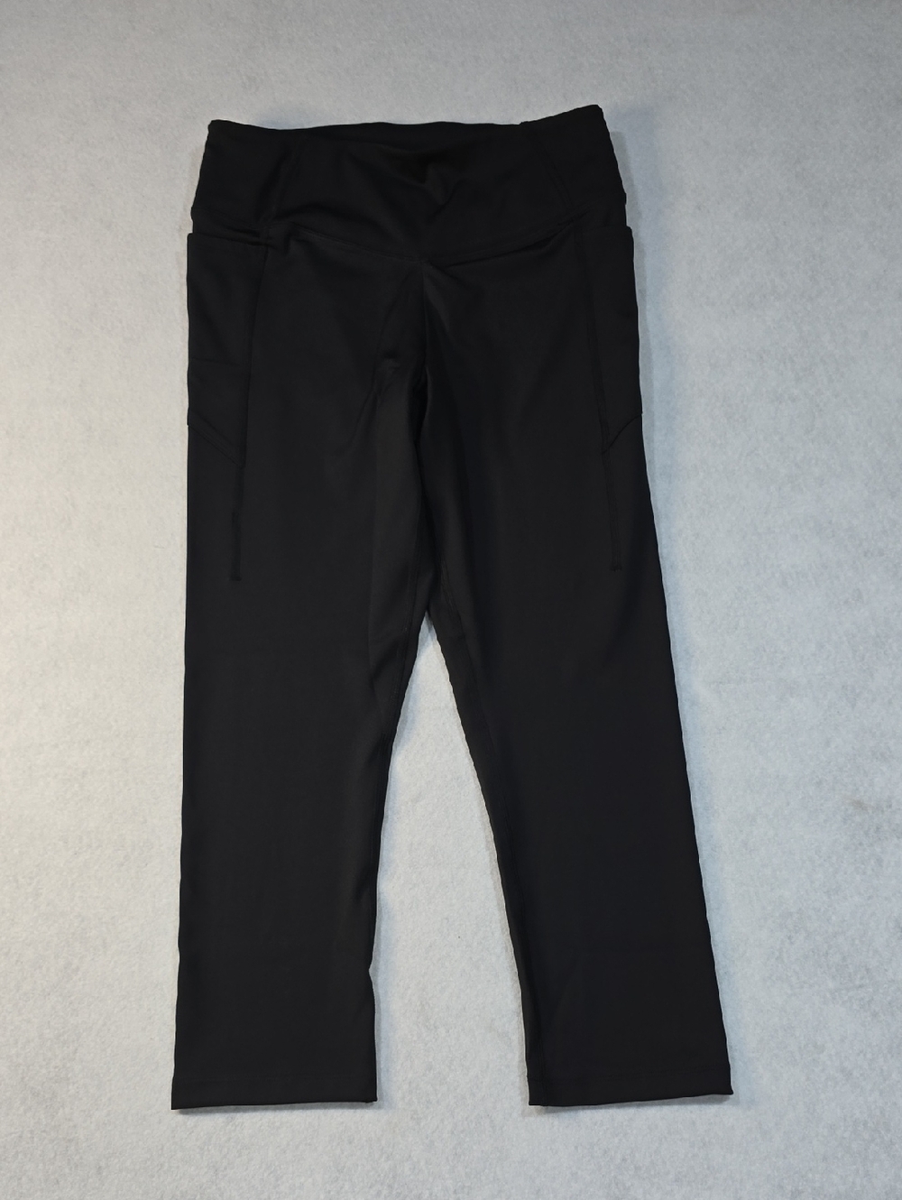 Pink Active Victorias Secret Black High Rise Pocket Crop Leggings L 142168-QC5